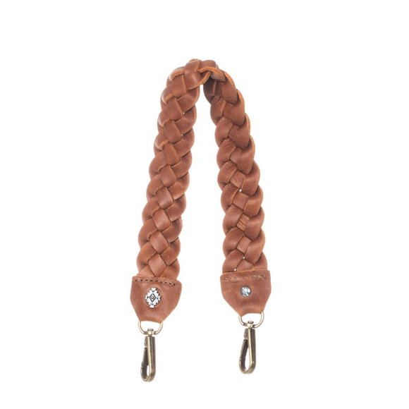 Nena And Co. Accessories - Nena and Co. Braided Short Shoulder Strap - Cafe